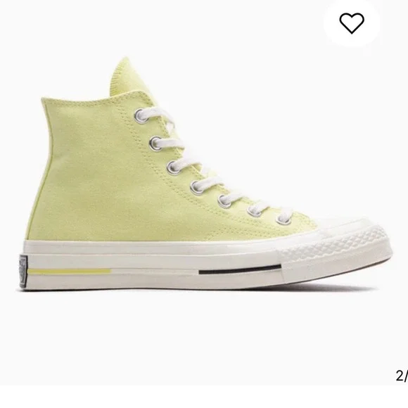 Converse Chuck Taylor All Star 70 Hi Light Yellow Sneakers Shoes Size M 11 W 13 - Picture 2 of 16